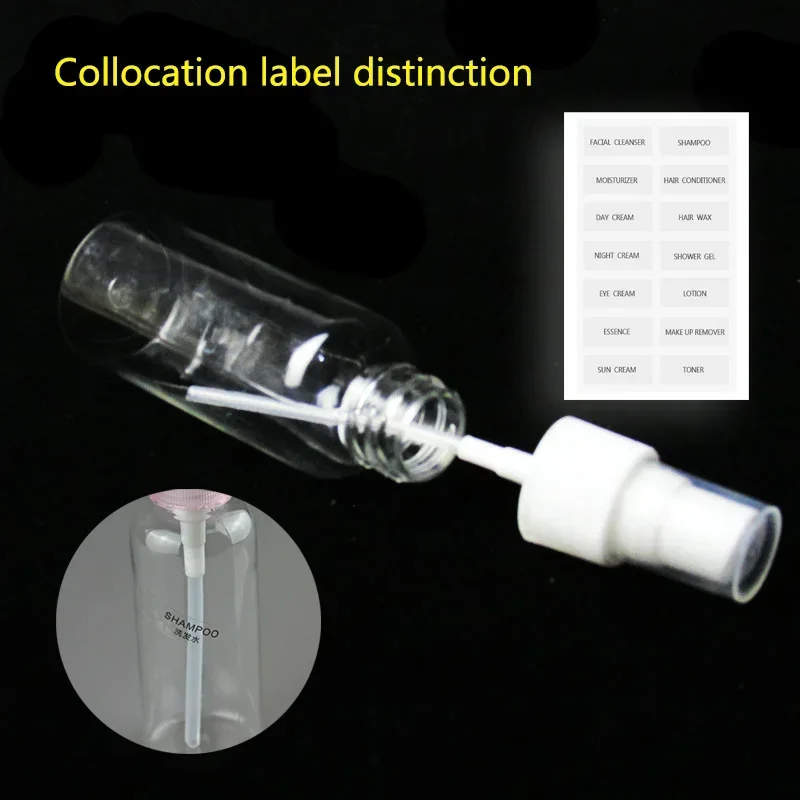 Refillable Perfume Bottle Set 20ml 30ml 50ml 60ml 100ml Transparent Plastic Atomizer for Travel – Mini Empty Spray Bottle Reusable Leakproof Cosmetic Liquid Container for Fragrance, Alcohol, Toner - 图片 5
