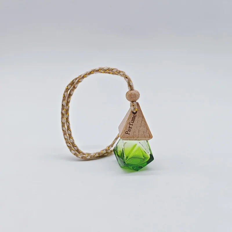 10PCS 8ML Matte Black Glass Car Diffuser Bottles, Refillable Essential Oil Pendant Containers, Empty Hanging Auto Air Freshener Bottles for Vehicle, Travel, Retail Display, and Custom Branding - 图片 7