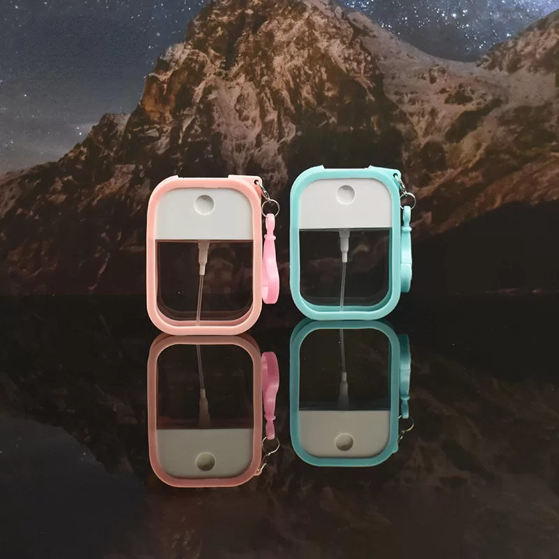 Portable Fine Mist Spray Bottle 38ml Travel Pocket Container for Alcohol, Hand Sanitizer, Perfume, Disinfectant, Mini Plastic Refillable Sub-Pack Bottle for Cosmetics, Lotion, Toner, Cleaning Use