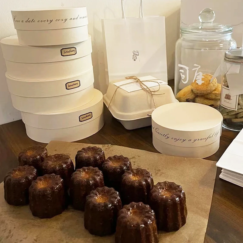 Mini Pastry Packaging Box for Cookies, Candies, Macarons – Food-Safe Kraft Paper Container for Home Baking, DIY Kitchen Use, Party Favors, Small Bakery Treats, Elegant Dessert Storage Solution - 图片 5