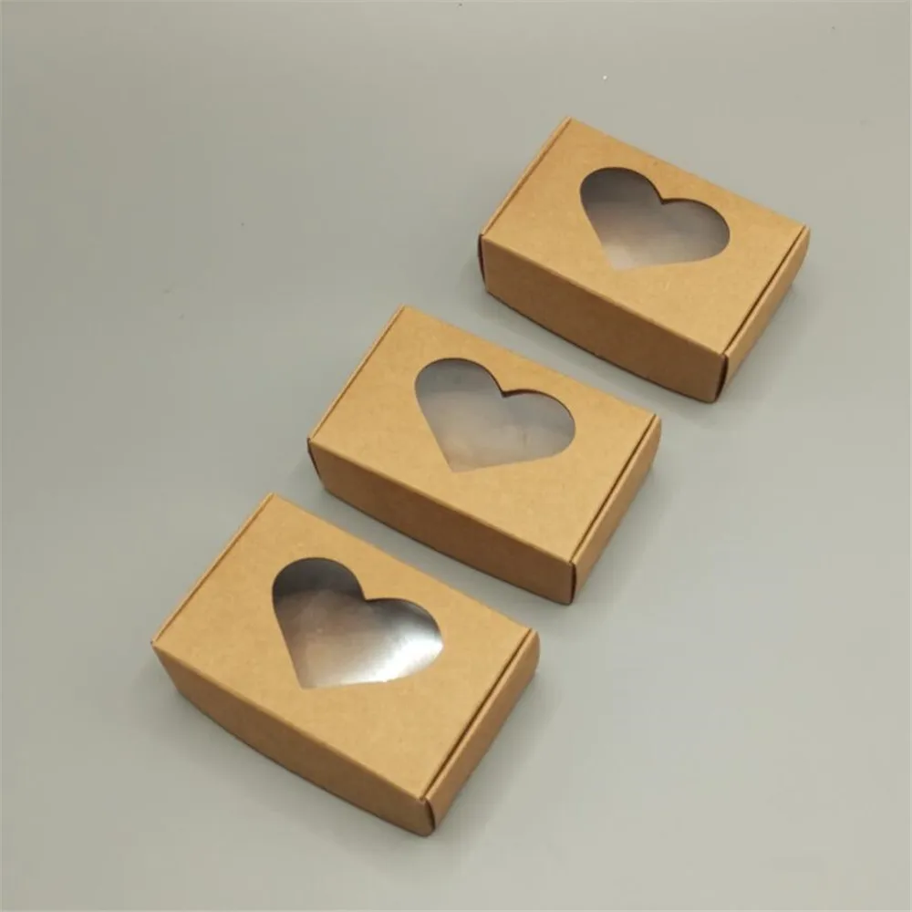 20-Pack Handmade Soap Kraft Paper Boxes with Transparent Window, White Blank Gift Boxes, DIY Packaging for Soap, Candies, Chocolates, Mini Favors, Wedding, Birthday, Holiday Gift Presentation 2