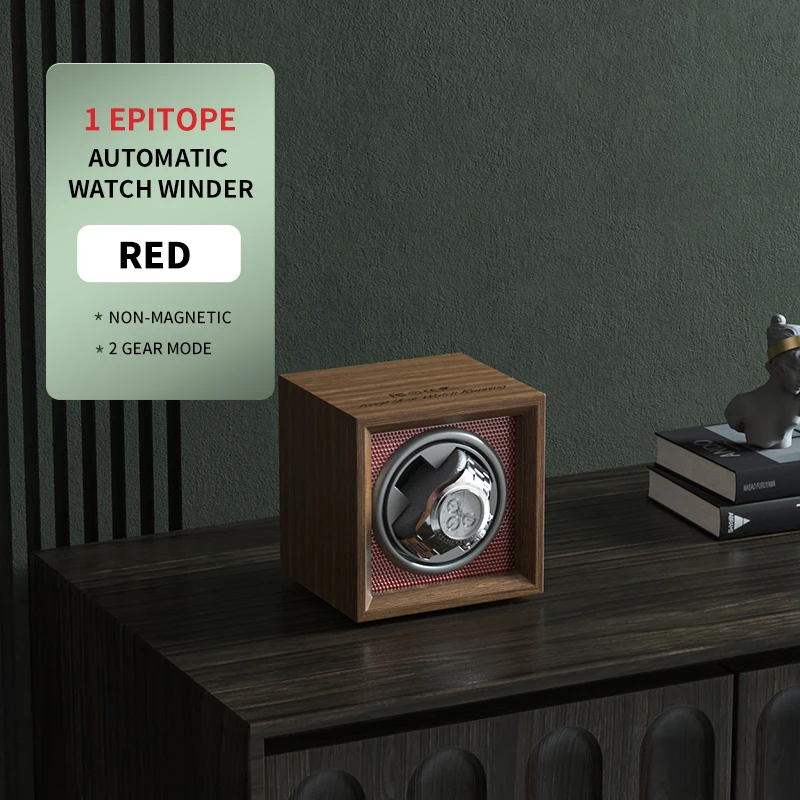 Automatic Watch Winder Box for Mechanical Watches with Silent Rotation, Dual Gear Settings for Short-Term and Long-Term Winding, USB Powered Universal Voltage Compatible Wooden Display Case - 图片 13
