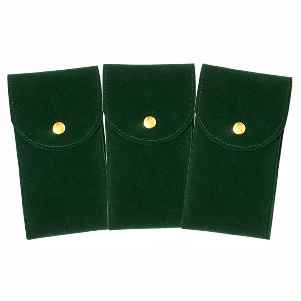 Travel Watch Organizer | Premium Embers Travel Watch Bag in Blue, Green, Gray, and Black Flannelette, Soft Velvet Lined Portable Storage Case for Wristwatches, Durable Dust-Proof Organizer, Compact Gift Pouch for Men, Business, Gym, and Travel - 图片 7