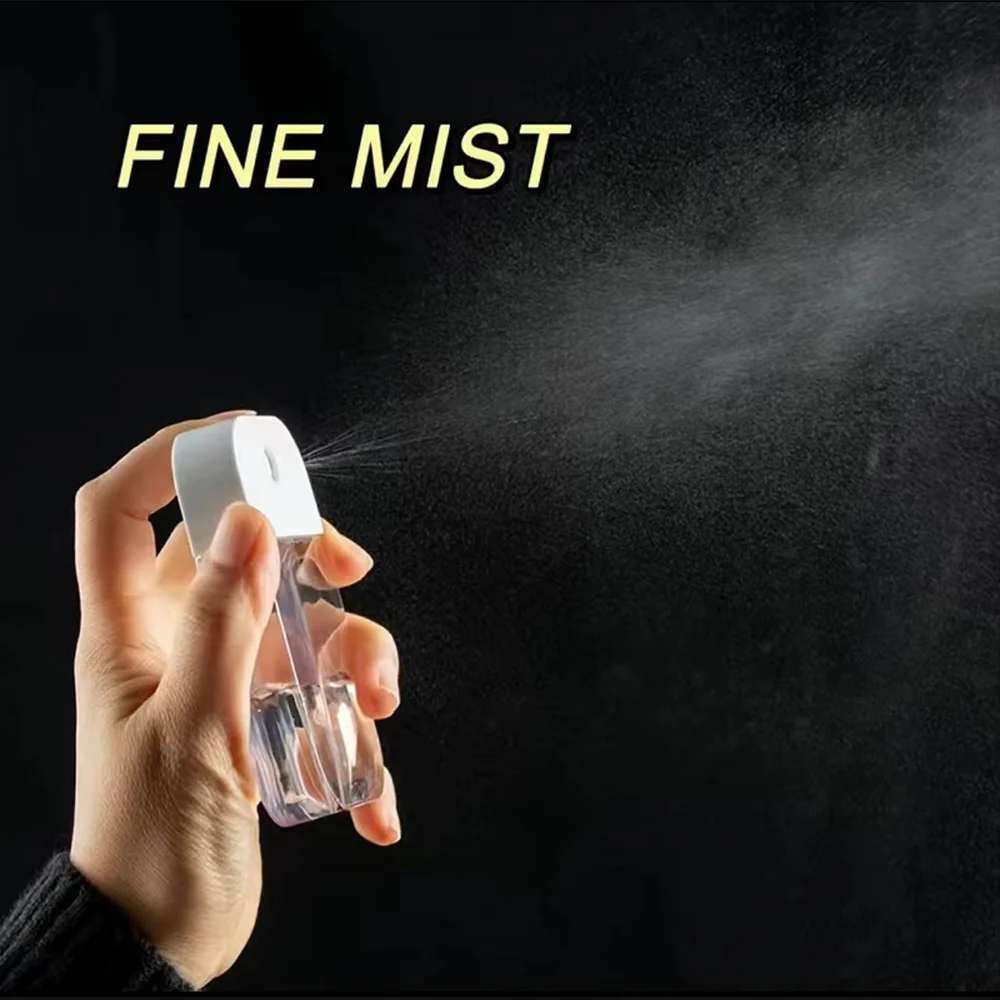 Portable Mini Spray Bottle with Funnel – Refillable Pink Flower and Letter Pattern Container for Perfume, Alcohol, Hand Sanitizer, Liquid Sub-Packaging, Travel-Friendly Cosmetic Sprayer 1