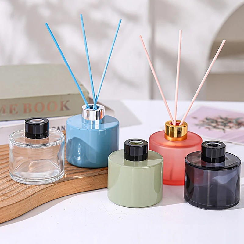 150ml Refillable Glass Diffuser and Perfume Bottles – Empty Fragrance Containers for Essential Oils, Aromatherapy, Home Decor, Stress Relief, Cosmetic Storage, Elegant and Reusable