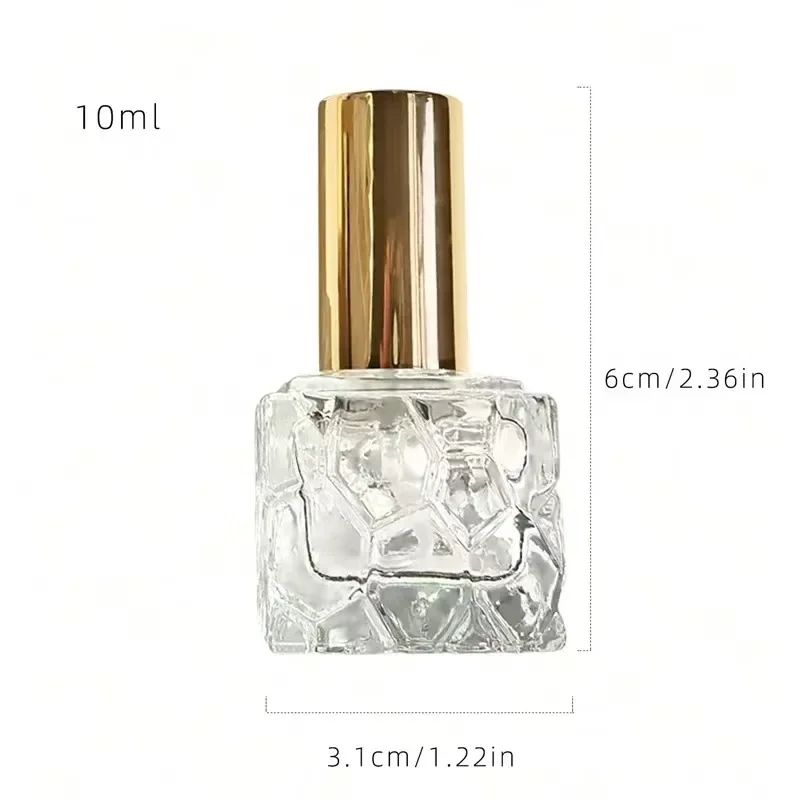 10ml 15ml Refillable Glass Perfume Atomizer Bottles, Portable Empty Spray Tubes for Perfume, Cologne, Essential Oils, Travel Sub-Bottling Containers, Mini Moisturizing Fine Mist Spray Bottles 6