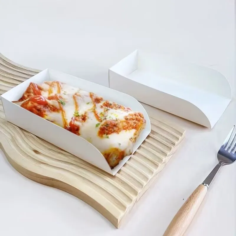 50pcs Mini Hamburger Paper Boxes, Pancake, Toast & Sandwich Bread Holders, Disposable Snack & Street Food Packaging Boxes, Takeout Containers for Festivals, Parties, Cafes, Restaurants 2