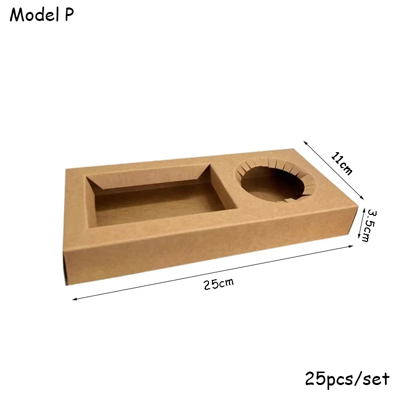 Large Capacity Disposable Packaging Boxes for Cakes, Desserts, Fruits, Picnic Treats, Outdoor Gatherings, Spring Outing, Hotels, Afternoon Tea, Lattice Design Cardboard Containers with Lid, Food-Grade Corrugated Paper, Multi-Size Options - 图片 26