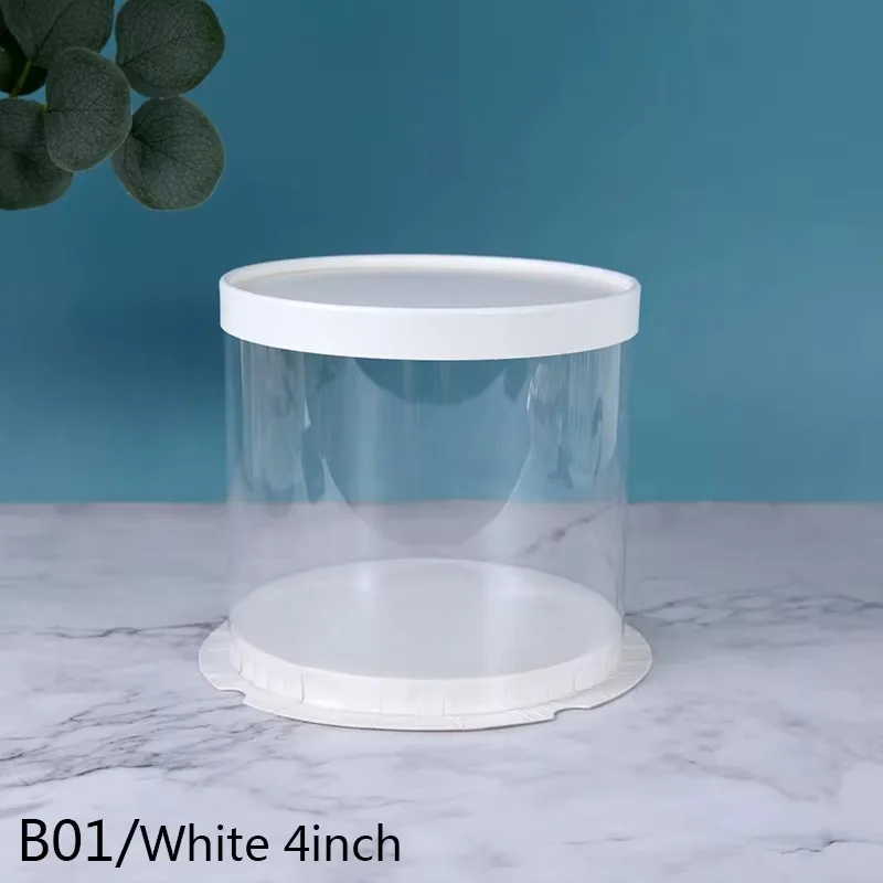 PVC Clear Round Cake Box with Transparent Dome Lid, Food-Safe Plastic Cake Container for Birthdays, Weddings, Parties, Desserts, Cupcakes, and Mini Cakes, Display and Gift Packaging - 图片 14