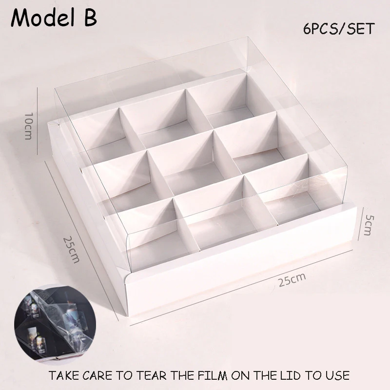 Large Capacity Disposable Packaging Boxes for Cakes, Desserts, Fruits, Picnic Treats, Outdoor Gatherings, Spring Outing, Hotels, Afternoon Tea, Lattice Design Cardboard Containers with Lid, Food-Grade Corrugated Paper, Multi-Size Options - 图片 10