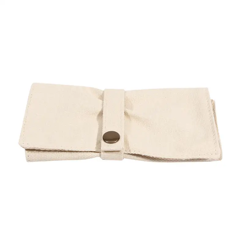 Premium Canvas Watch Band Roll Organizer with 5 Individual Slots, Portable Travel Storage Case for Smart Watches and Straps, Durable Anti-Slip Wristwatch Bag for Secure On-the-Go Protection 31