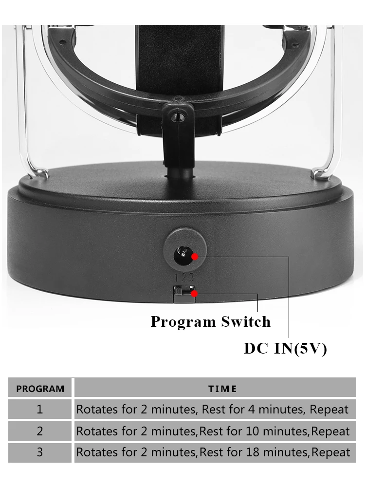 Luxury Automatic Watch Winder Box for Mechanical Watches, Metal Case Storage Display Organizer with Silent Motor, Adjustable Rotation Modes, LED Illumination, Secure & Elegant Watch Display for Home or Office 2