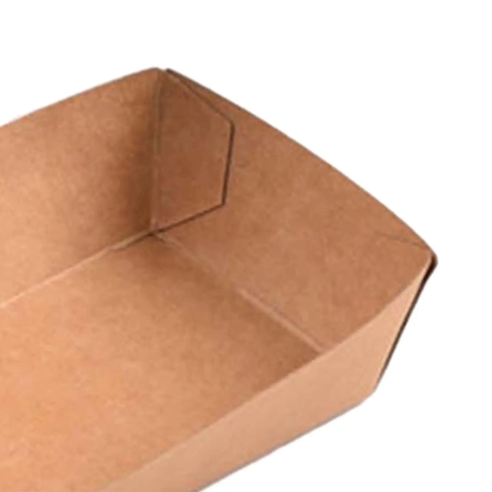 100PCS Disposable Kraft Paper Food Trays Serving Boats for Nachos, French Fries, Hot Dogs, Salads, Snacks and Desserts – Sturdy Take Out Containers for Parties, Picnics, Catering and Fast Food - 图片 5