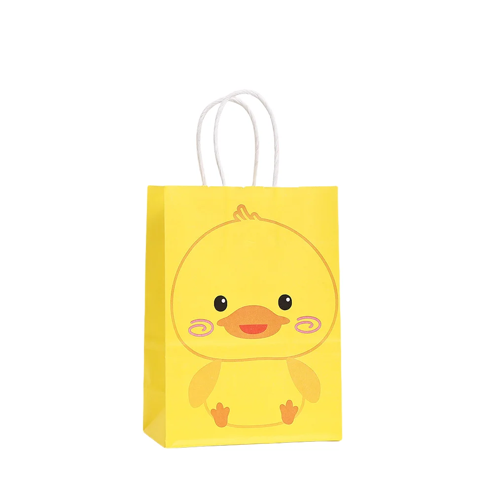 LPZHI Yellow Duck Gift Bags, Cute Duckling-Themed Party Tote Bags for Sweets, Candy, Small Gifts or Mini Bakery Packaging, Reusable Designer Kraft Paper Bags, Factory Direct Supply LPZHI Yellow Duck Gift Bags, Cute Duckling-Themed Party Tote Bags for Sweets, Candy, Small Gifts or Mini Bakery Packaging, Reusable Designer Kraft Paper Bags, Factory Direct Supply