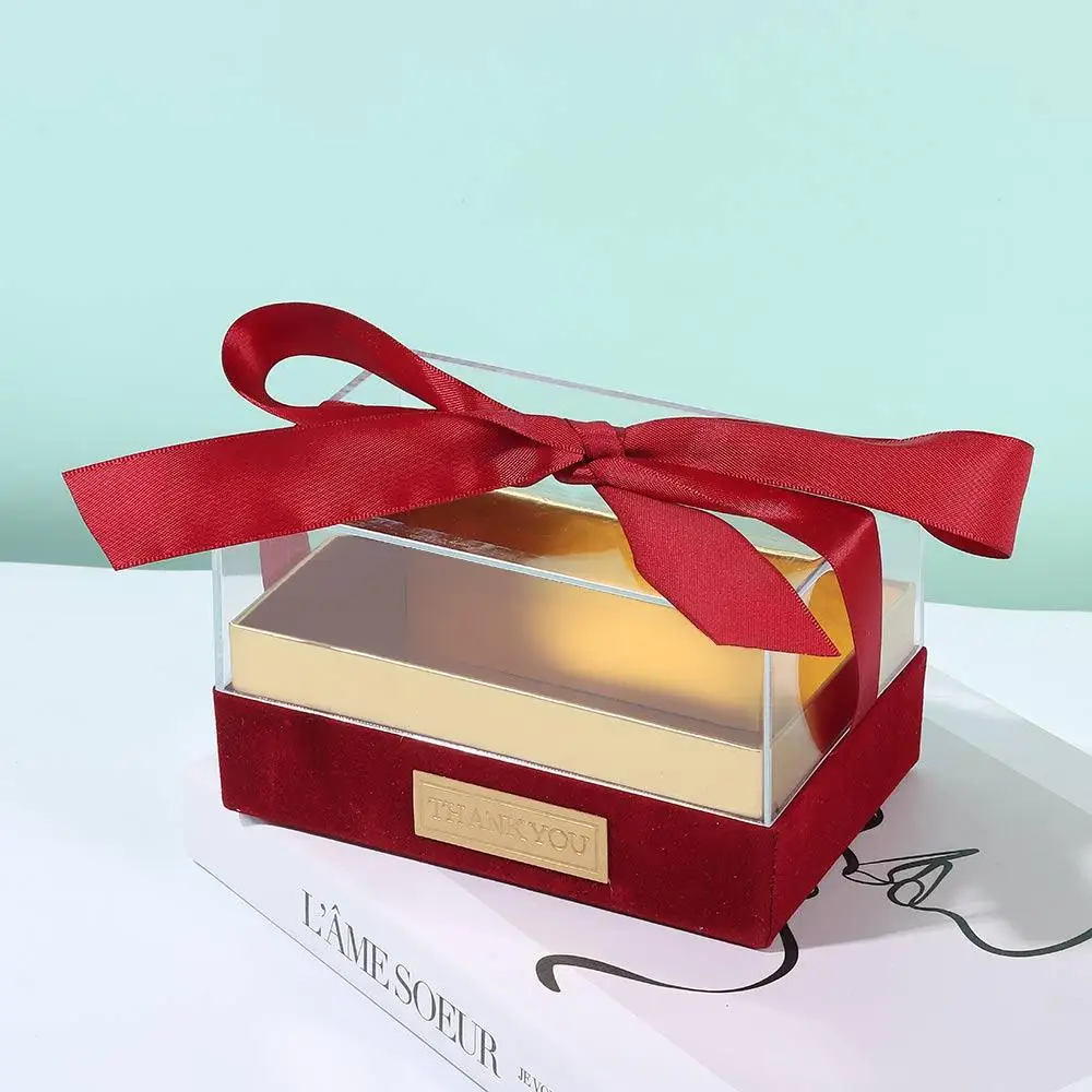 Clear Acrylic Gift Box with Elegant Bow – Transparent Luxury Packaging for Birthday Parties, Weddings, Valentine’s Day, and Special Occasions, Ideal for Presenting Hand Gifts and Keepsakes - 图片 4