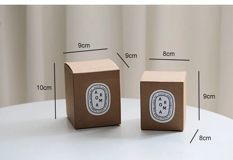 Kraft Paper Gift Boxes for Candles, Lipstick, Perfume, Cosmetics, Cake, Candy, DIY Biscuits, and Party Favors, Eco-Friendly Packaging for Weddings, Birthdays, and Events, Reusable Paper Containers, Factory Direct Supply 27