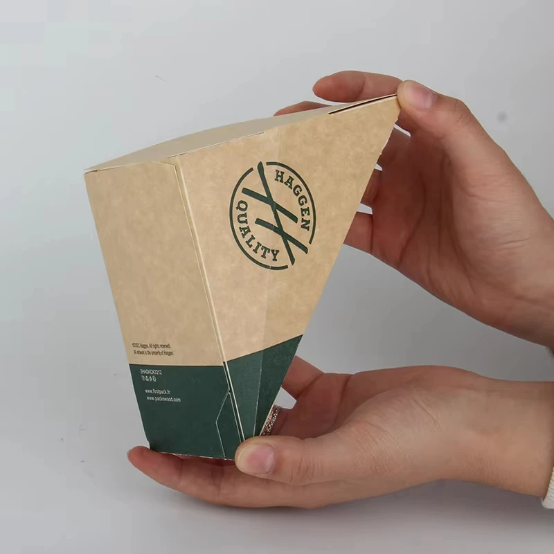 50PCS Kraft Paper Wedge Sandwich Boxes with Clear Window, Eco-Friendly Triangular Takeaway Containers, Leak-Proof & Oil-Resistant Snack Packaging for Bakery, Café, Bistro, Restaurant, Food Delivery - 图片 5