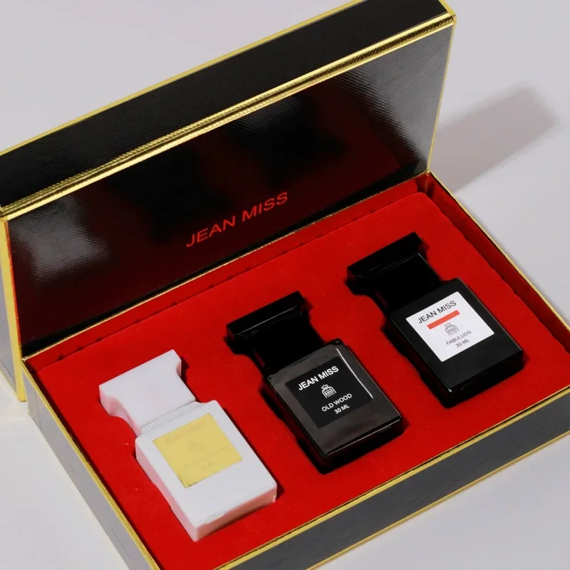3PCS 90ML Men's Perfume Bottle Set with Fine Mist Spray and Luxury Gift Boxes, Multiple Material Options Including Glass, Acrylic, PET or Metal, Fresh and Long-Lasting Cologne Fragrance for Retail, Gifting, and Factory Direct Orders - 图片 2