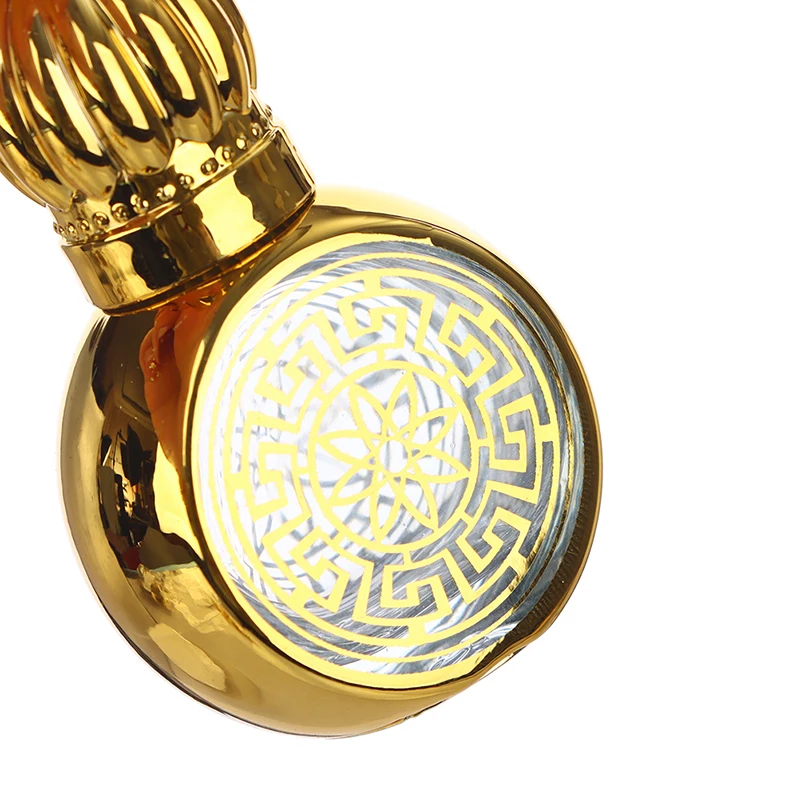 10ml Mini Essential Oil Roller Bottles with Gold Crown Cap – Elegant Carved Electroplated Glass Perfume Containers, Portable Travel-Friendly Empty Bottles for Aromatherapy, DIY Blends, and Small Business Use 2