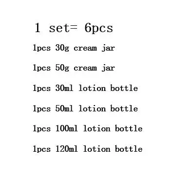 6pcs 30/50g Glass Cream Jars and 30-120ml Lotion Pump Bottles with Elegant Wooden Caps – Premium Refillable Skincare Containers for Face Cream, Lotion, Serum, Travel-Friendly and High-End Cosmetic Storage - 图片 10