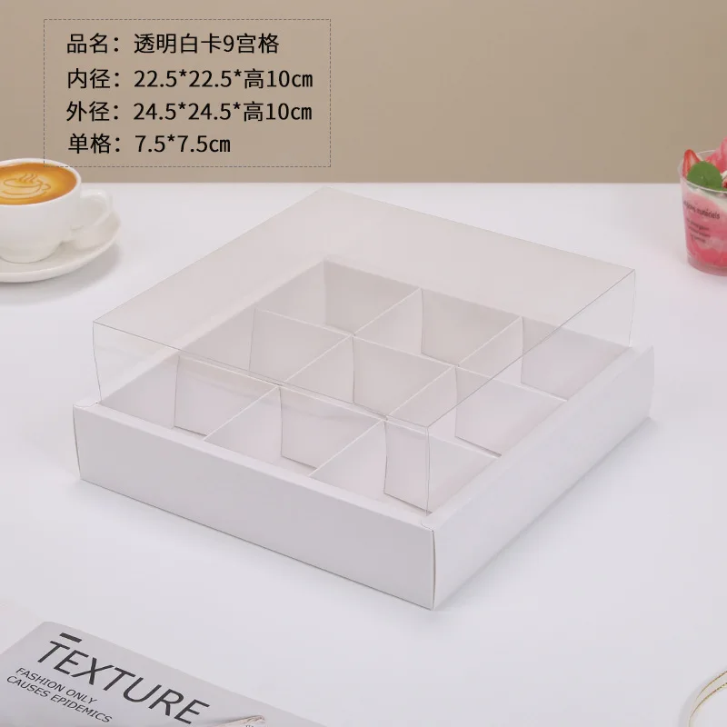 6/9/12 Grid Kraft Paper Cupcake Boxes with Clear Window, Muffin and Pastry Packaging Cartons for Chocolate Cookies Snacks, Party Birthday Wedding Gift Presentation Carrier 5