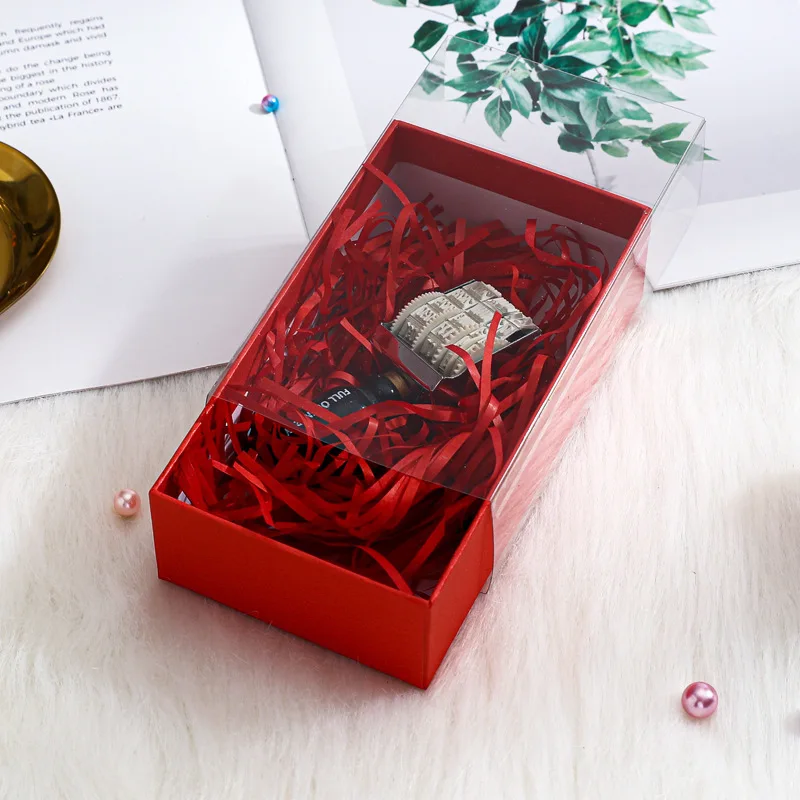 5PC Transparent Slide Drawer Box for Mini Crafts, Jewelry, Watches, Perfume or Small Gifts, Reusable Display Organizer, Party Favors, Wedding Gift Containers, Bulk Packaging for Business or Personal Use - 图片 14
