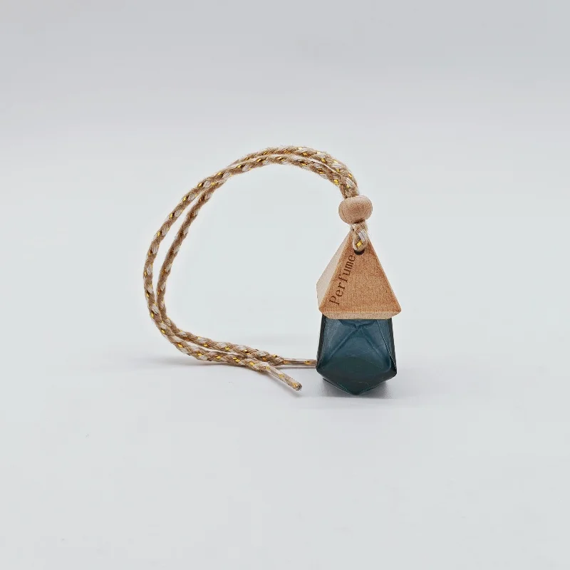 10PCS 8ML Matte Black Glass Car Diffuser Bottles, Refillable Essential Oil Pendant Containers, Empty Hanging Auto Air Freshener Bottles for Vehicle, Travel, Retail Display, and Custom Branding - 图片 11