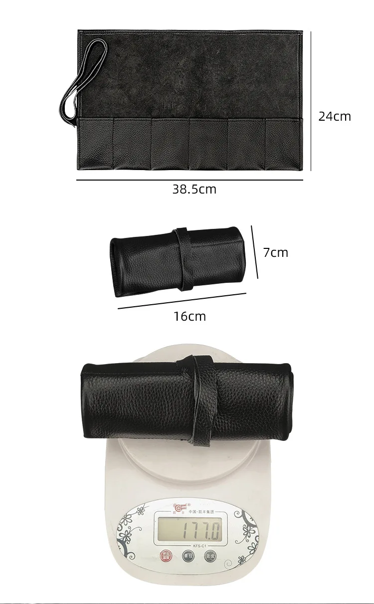 Travel Watch Organizer | Luxury 6 Slots Black Leather Watch Roll Organizer – Portable Travel Storage Case for Men & Women Wristwatches, Smart Watches & Accessories, Roll-Up Display Bag with Snap Closure for Secure Protection 8