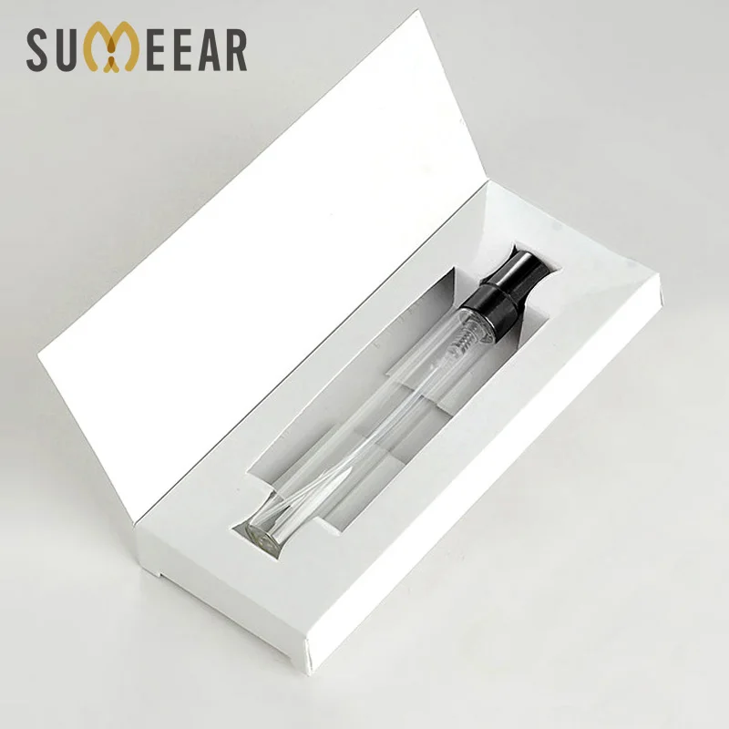 50pcs 10ml Empty Glass Perfume Bottles with Paper Boxes – Refillable Spray Atomizer Vials, Mini Travel Cosmetic Containers for Essential Oils, Fragrance Samples, Retail Packaging and DIY Projects - 图片 9