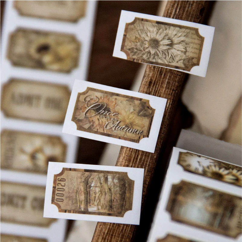 25mm x 2m Vintage Letter Washi Tape, 35cm Pattern Repeat — Retro Decorative Masking Tape for DIY Scrapbooking, Junk Journals, Planner Labeling, Craft Stickers, Gift Wrap and Handmade Stationery Packaging - 图片 4