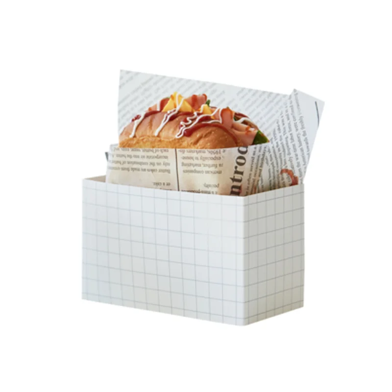 10pcs Cardboard Sandwich & Burger Packaging Boxes, Kraft Paper Food Containers for Cakes, Bread, Snacks, Sushi, Sandwiches, Fried Chicken, Steak, Takeout, Wedding Party, Eco-Friendly Meal Packaging 1