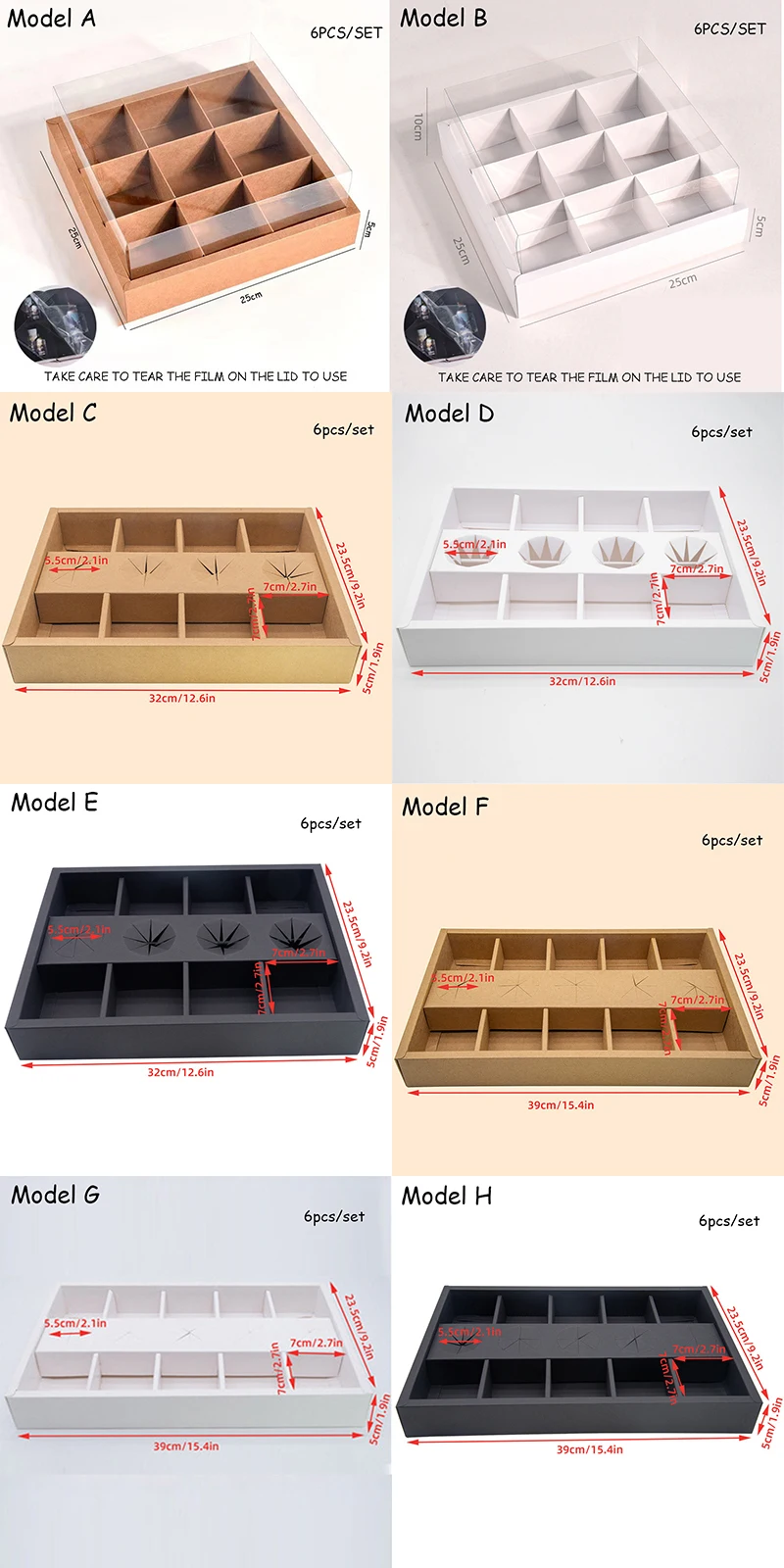 Large Capacity Disposable Packaging Boxes for Cakes, Desserts, Fruits, Picnic Treats, Outdoor Gatherings, Spring Outing, Hotels, Afternoon Tea, Lattice Design Cardboard Containers with Lid, Food-Grade Corrugated Paper, Multi-Size Options