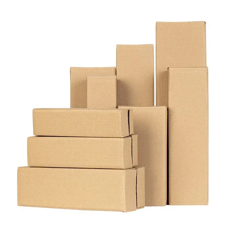 Long Corrugated Cardboard Box for Red Wine or Umbrella – Rectangular 3-Layer Thickened Kraft Carton, Wear-Resistant Mailing & Express Packaging Box for Shipping and Storage - 图片 6
