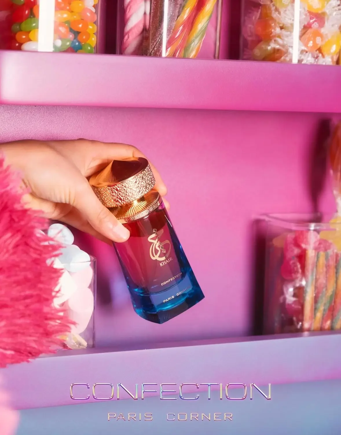 Luxury Gradient Glass Perfume Bottle with Gift Box, Red and Blue Color Blend with Gold Cap, Empty Refillable Atomizer Container for Parfum, Cologne, or Essential Oils — 100ml Elegant Display Bottle - 图片 6