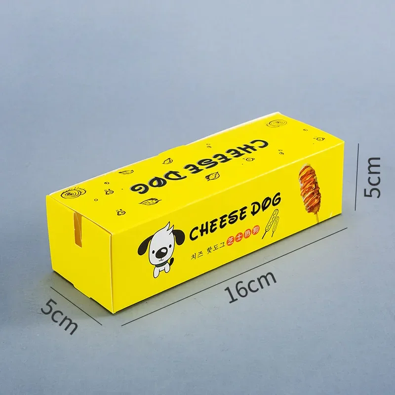 100pcs Disposable Hot Dog Paper Boxes, Food Serving Trays for Parties, Catering, Events, and Takeout, Eco-Friendly Disposable Tableware for Snacks and Meals - 图片 10