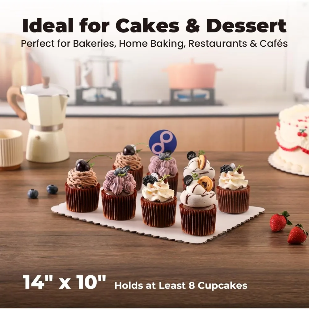 Why 112+ Bakeries Switched: Rectangle Cake Boards 10×14 Inch Save 250% ROI – Disposable Greaseproof Base Eliminates Washing, Sanitizing & Storage Headaches 1