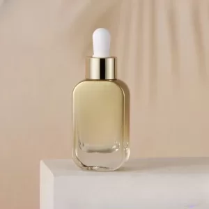 30ml Glass Dropper Bottle, Thick Bottom Refillable Essential Oil Bottle, Portable Empty Cosmetic Dispenser for Essence, Serum, Perfume, Aromatherapy, DIY Skincare and Travel Use, Clear Durable Design