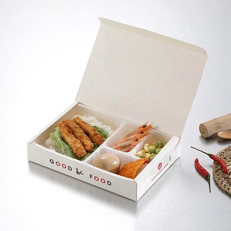 Disposable Kraft Paper Snack Tray Food Boat for Takeaway French Fries Hot Dogs Salad Eco-Friendly Food Packaging Custom Logo Printing Available