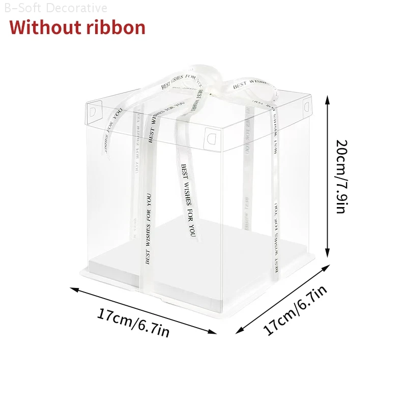 High-Capacity Transparent Cake Box for Chocolate and Dessert Packaging, Clear Birthday Wedding Cake Container, DIY Favor Display, Party Supplies, Reusable Gift Box - 图片 10