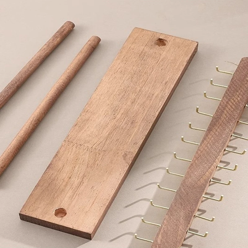 Wooden Jewelry Organizer Display Stand for Necklace, Earrings, and Bracelets – Countertop Chain Hanging Rack Jewelry Storage Display Prop with Velvet Finish for Boutique, Shop, Home Showcase 5