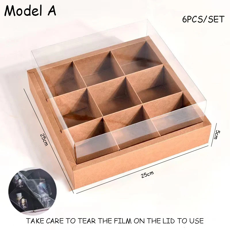 Large Capacity Disposable Packaging Boxes for Cakes, Desserts, Fruits, Picnic Treats, Outdoor Gatherings, Spring Outing, Hotels, Afternoon Tea, Lattice Design Cardboard Containers with Lid, Food-Grade Corrugated Paper, Multi-Size Options - 图片 12