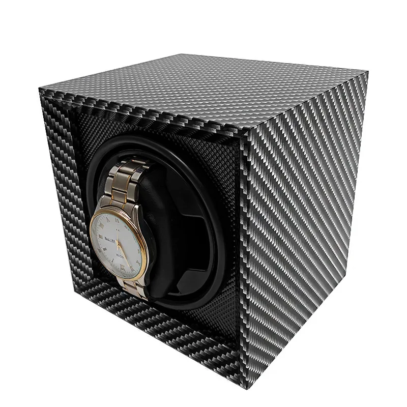 Automatic Watch Winder Box for Mechanical Watches with Silent Rotation, Dual Gear Settings for Short-Term and Long-Term Winding, USB Powered Universal Voltage Compatible Wooden Display Case - 图片 12