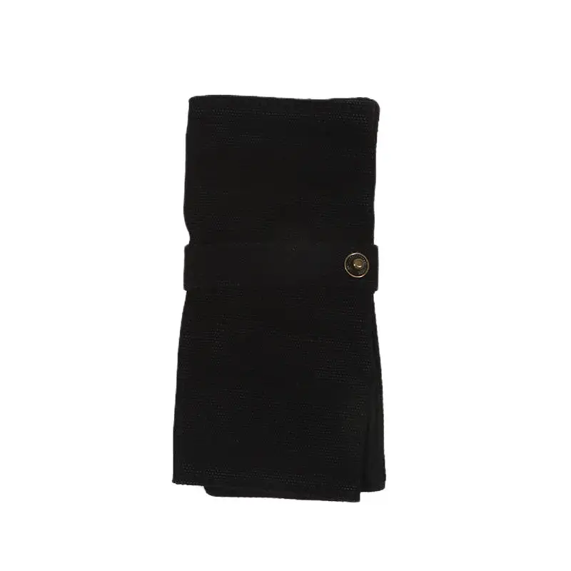 Premium Canvas Watch Band Roll Organizer with 5 Individual Slots, Portable Travel Storage Case for Smart Watches and Straps, Durable Anti-Slip Wristwatch Bag for Secure On-the-Go Protection 16