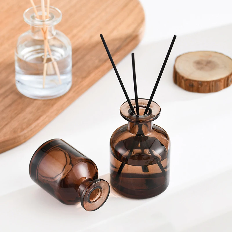 1Pcs 50ml Glass Home Fragrance Diffuser Bottle with Thickened Base, Ideal for Essential Oil, Reed Diffuser, Aromatherapy, DIY Liquid Container, Party Gifts, Wedding and Home Decor - 图片 3