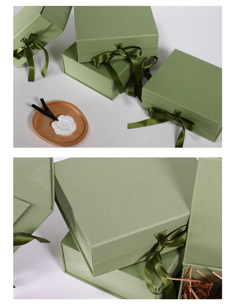 10PCS Luxury Magnetic Gift Boxes with Custom Logo, Foldable Cardboard Proposal Boxes for Bridesmaid or Birthday Gifts, Elegant Packaging Boxes for Jewelry, Wedding, Party, and Boutique Presentation 10