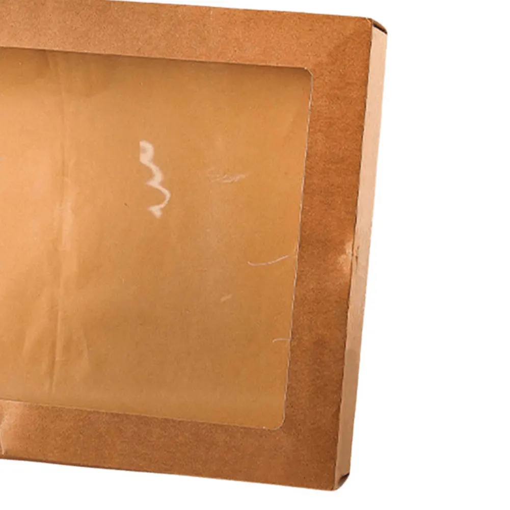 2Pcs Disposable Picnic Lunch Box Food Containers with Lid, Kraft Paper Bento Box for Fried Chicken, Salad, Cake, Takeout, Outdoor Camping, Birthday Party Supplies, Corrugated Paper Takeaway Packing Box 7