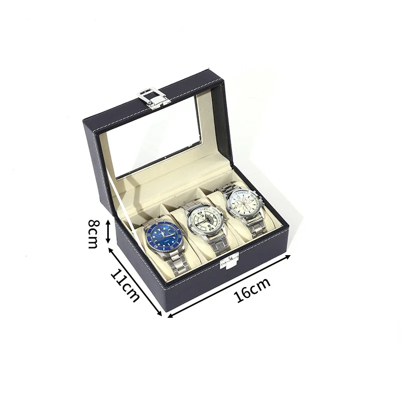 Eco-Friendly PU Leather Watch Box for Men and Women, Dust-Proof 10 Slot Watch Display Organizer with Lock and Glass Lid, Soft Velvet Interior, Multi-Functional Jewelry Storage Case for Rings, Bracelets & Accessories 9