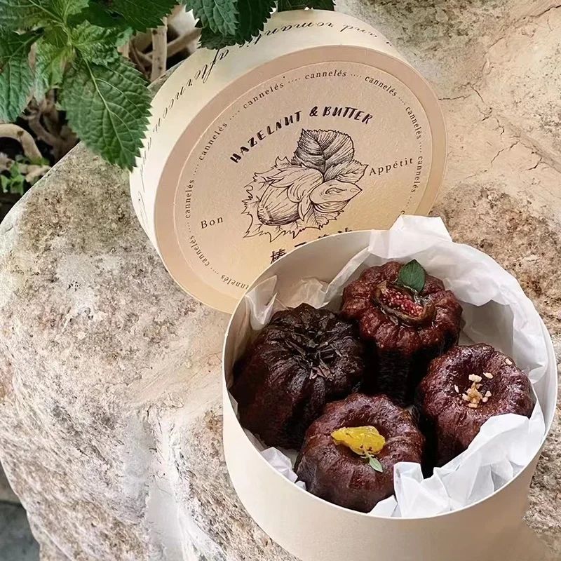 Mini Pastry Packaging Box for Cookies, Candies, Macarons – Food-Safe Kraft Paper Container for Home Baking, DIY Kitchen Use, Party Favors, Small Bakery Treats, Elegant Dessert Storage Solution - 图片 3