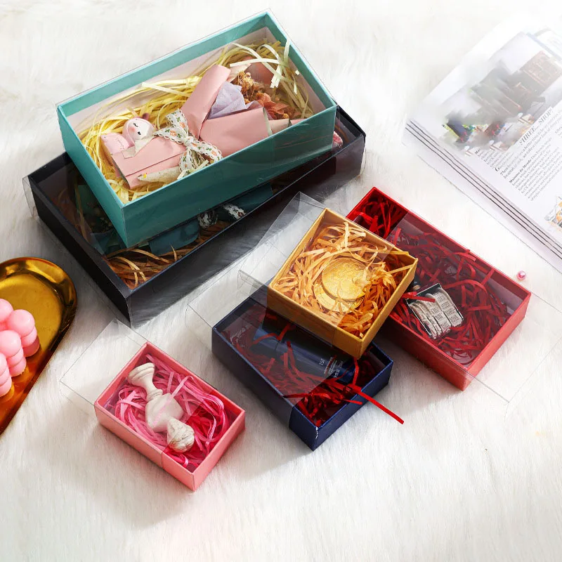 5PC Transparent Slide Drawer Box for Mini Crafts, Jewelry, Watches, Perfume or Small Gifts, Reusable Display Organizer, Party Favors, Wedding Gift Containers, Bulk Packaging for Business or Personal Use