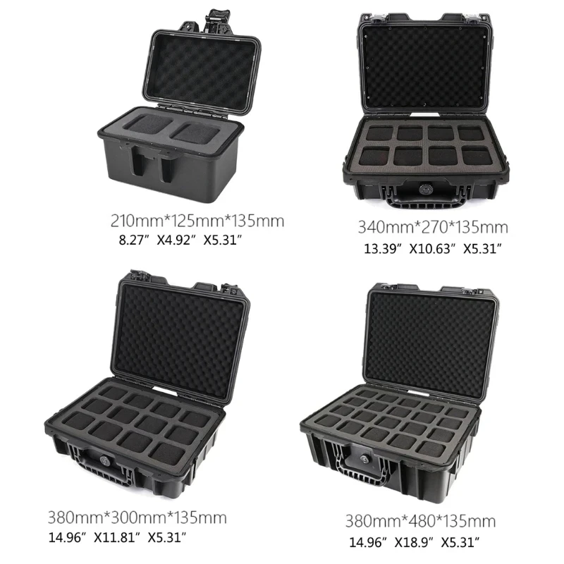 Waterproof Watch Storage Box for Men with Secure Anti-Drop Design, Portable Jewelry Display Case and Toolbox Organizer for Travel and Home, Protective Suitcase for Watches, Bracelets, Rings, and Accessories 23